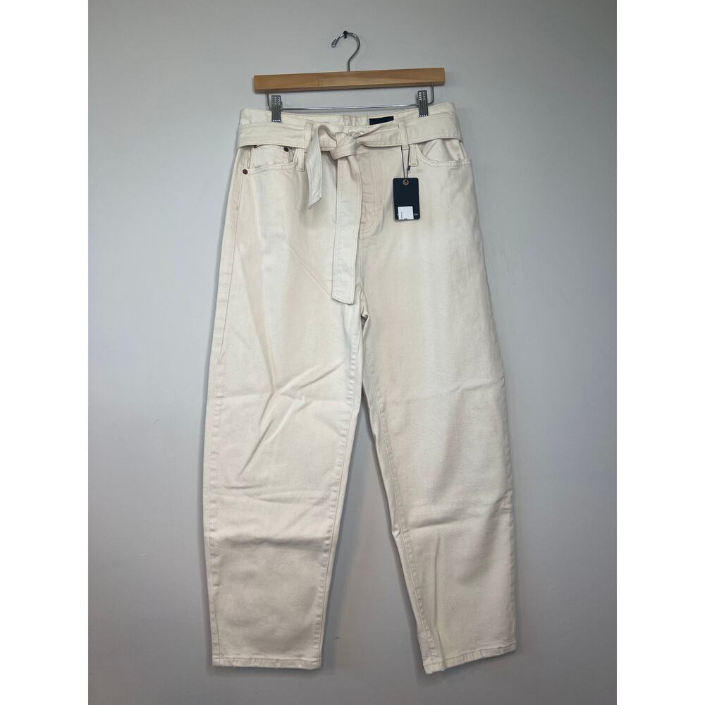 NWT Marissa Webb Stevie 80's Barrel Leg Pants Women's Sand Dune Size: 28 - Picture 2 of 10
